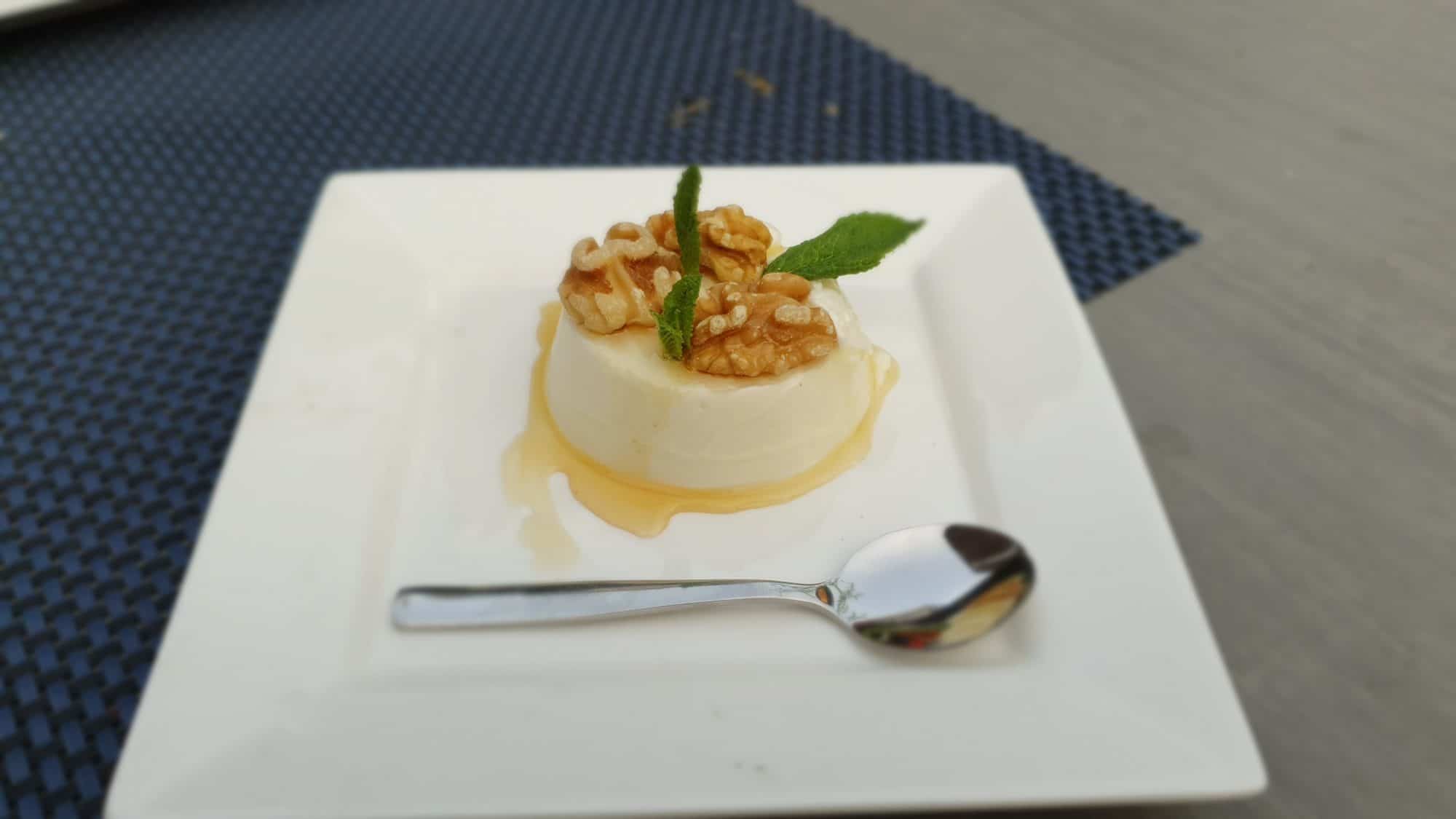 panna cotta honing walnoot