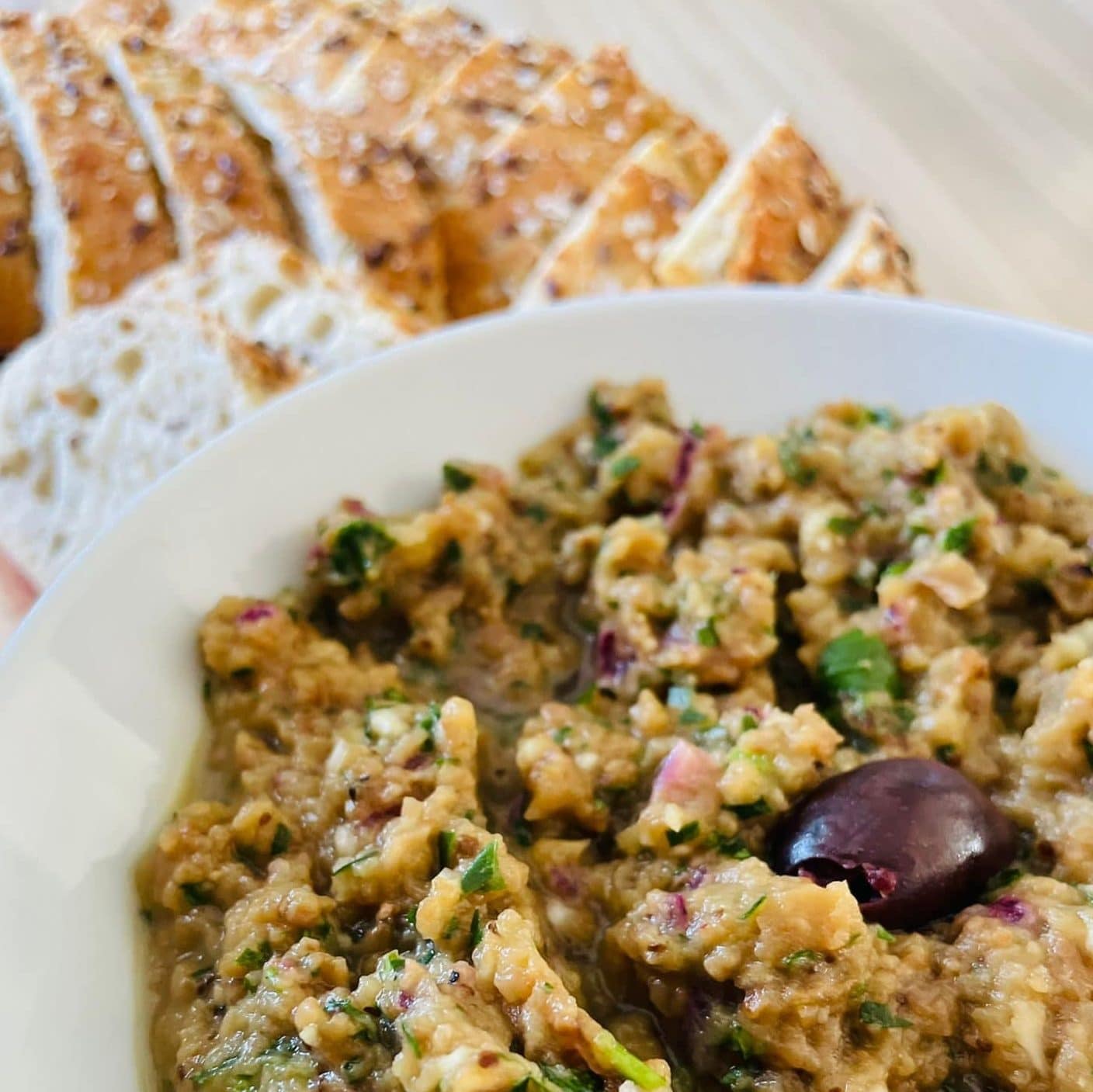 melitzanosalata grieks hapje
