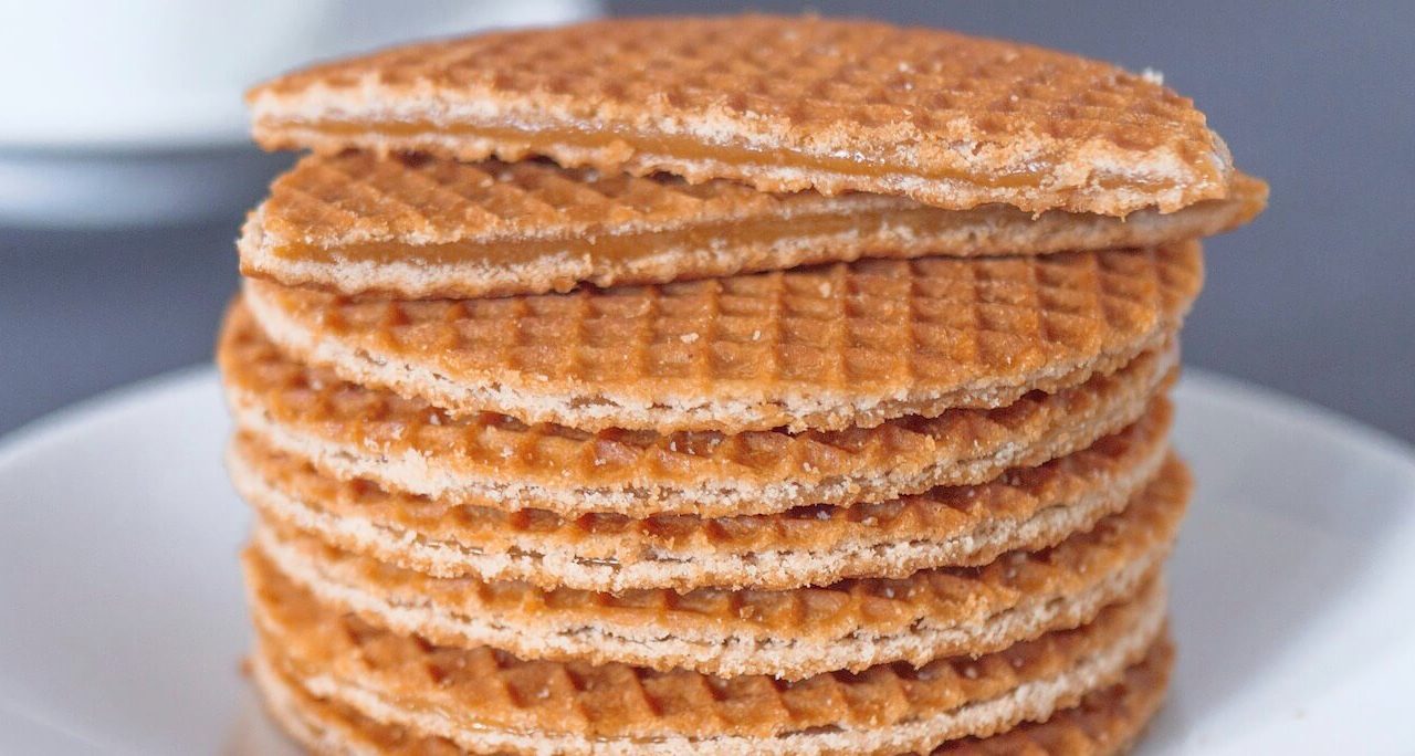 Mini stroopwafels als zoete afsluiter op de tapasplank